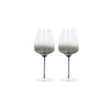 Dark Smoke Stem White Wine Glasses (Set of Two) from Hotel Collection