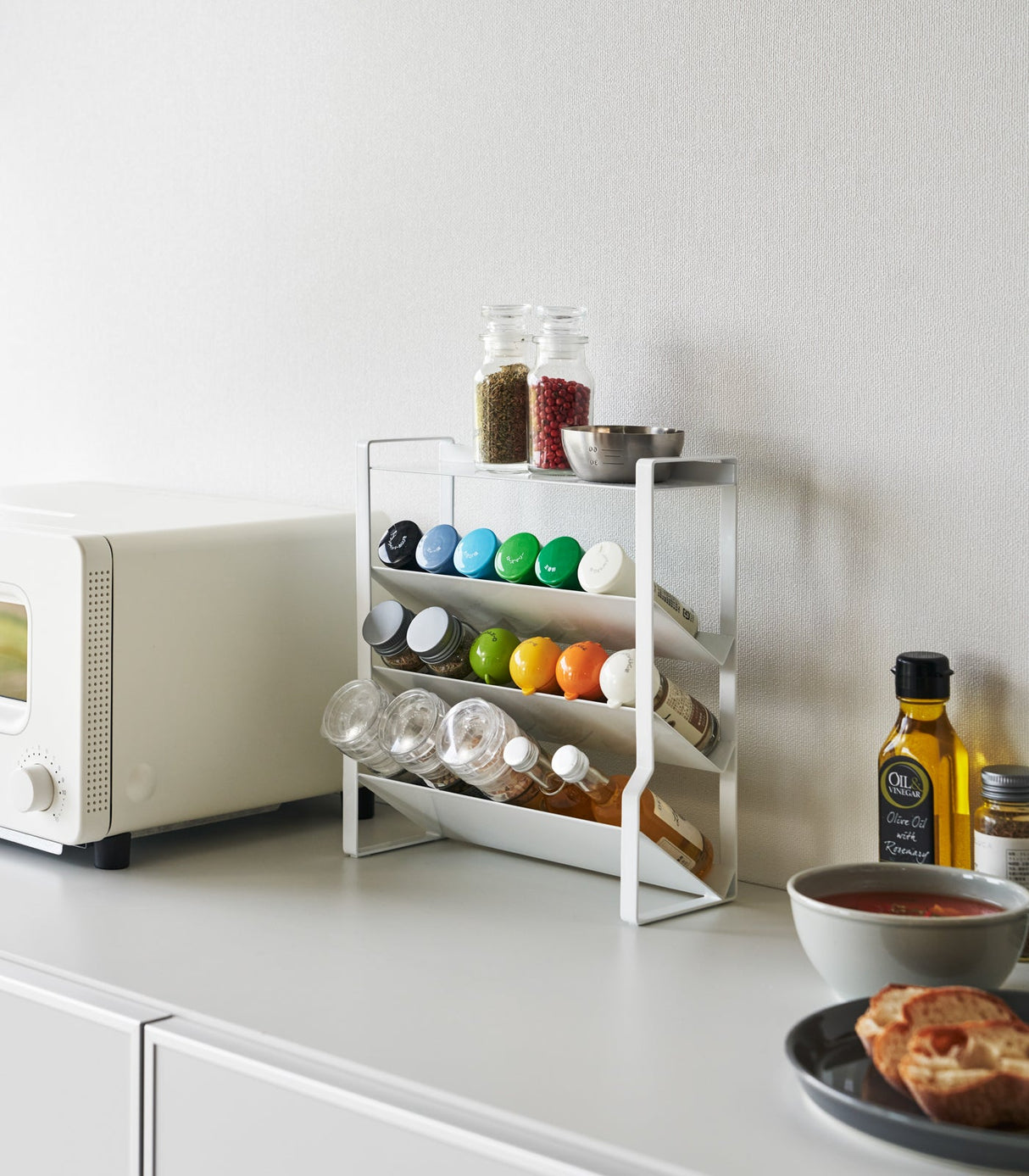 Four-Tier Slim Spice Rack - Steel from Yamazaki Home