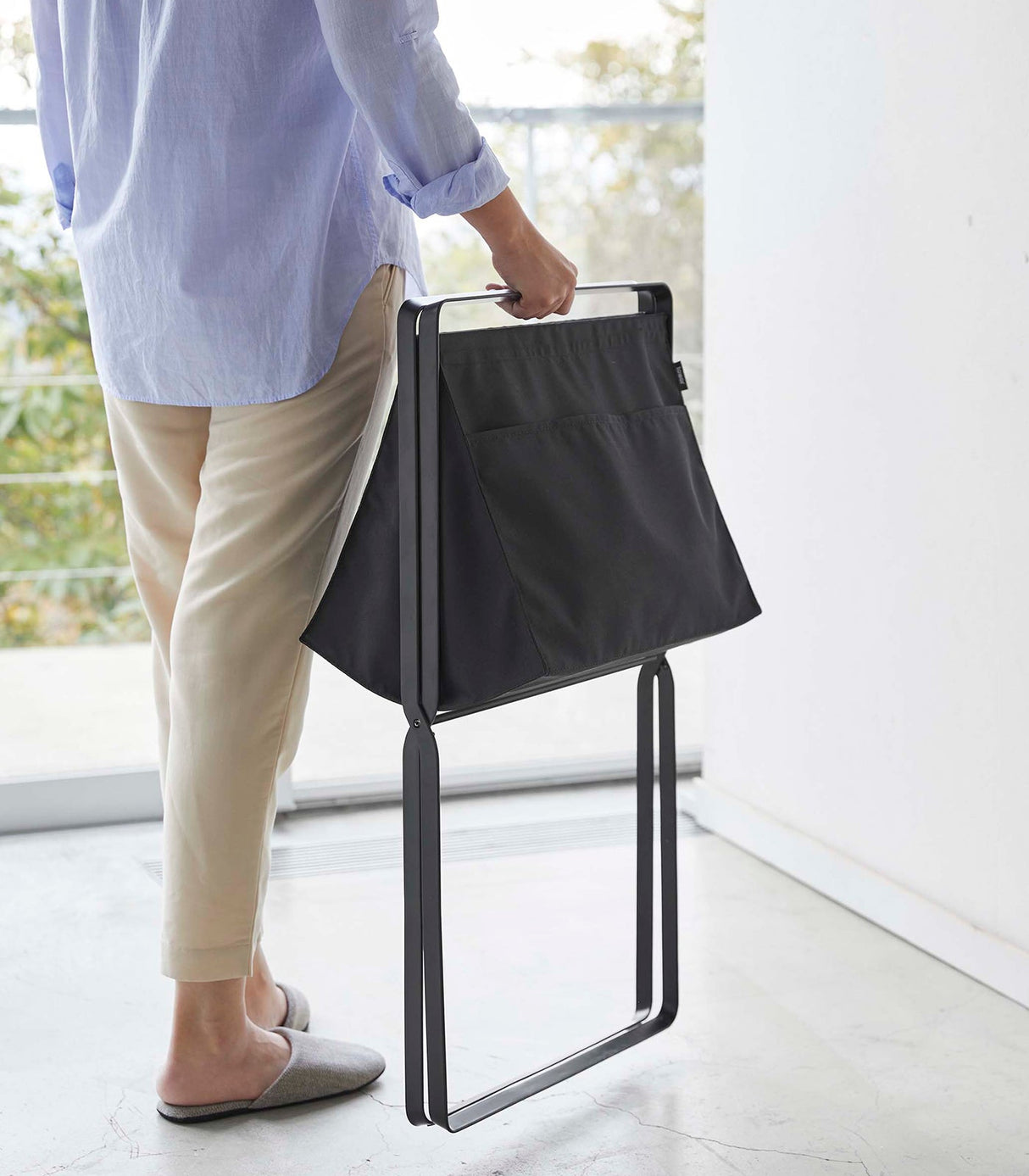 Elevated Laundry Hamper - Steel from Yamazaki Home