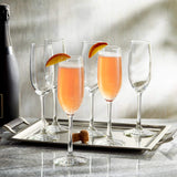 Libbey Entertaining Essentials Flute Glasses, 8-ounce, Set of 6 from Libbey