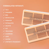 Bronzer 6 Shade Face Palette from Profusion Cosmetics