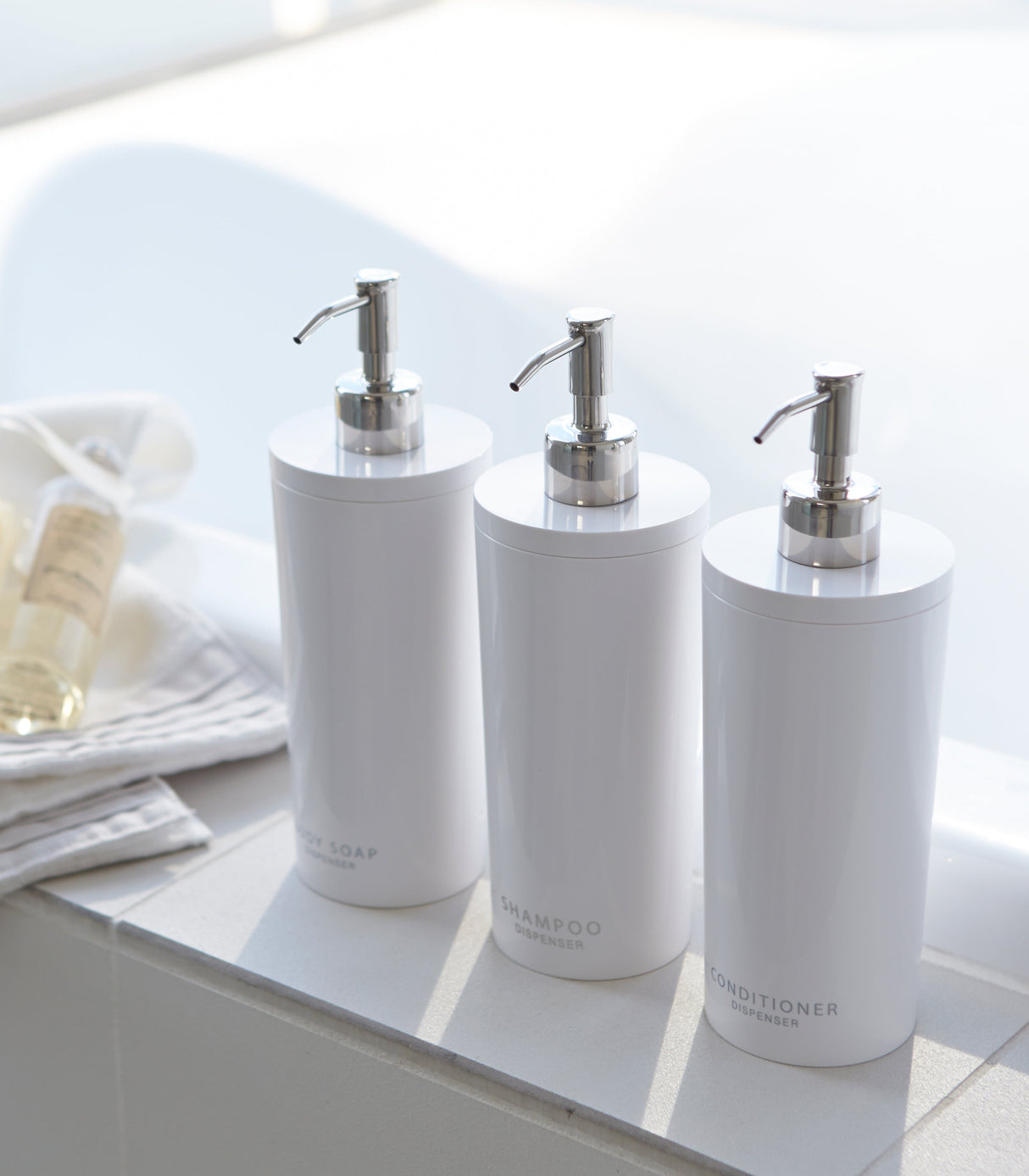 Round Shower Dispenser - Three Styles from Yamazaki Home