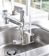 Faucet-Hanging Sponge & Brush Holder - Steel from Yamazaki Home