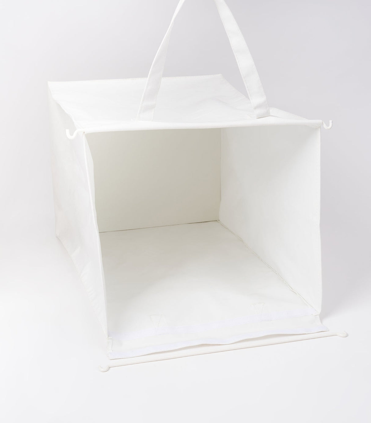 Laundry Hamper with Cotton Liner - Two Sizes - Steel + Cotton from Yamazaki Home