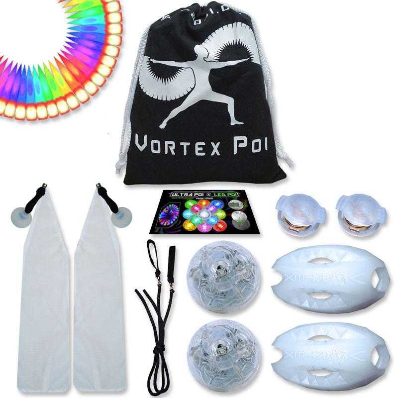 Vortex Poi with UltraKnobs From Ultrapoi