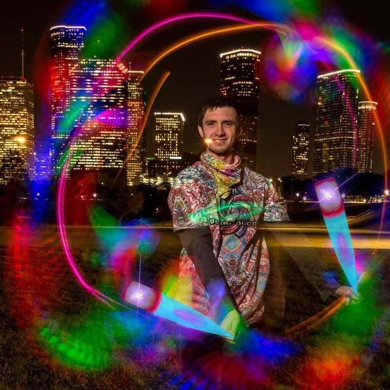 Vortex Poi with UltraKnobs From Ultrapoi