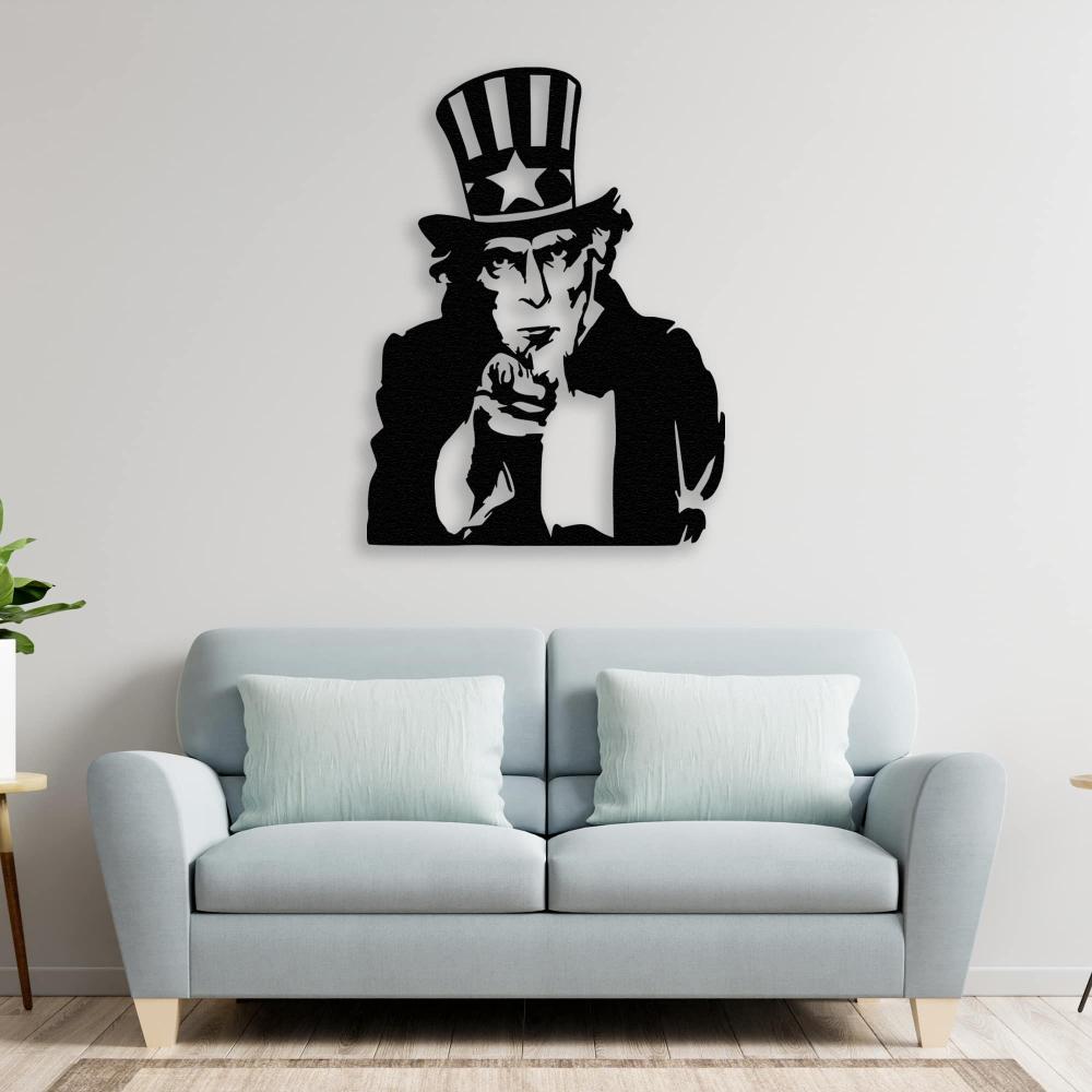 Uncle Sam Metal Wall Art from VITAHOME DESIGN LLC
