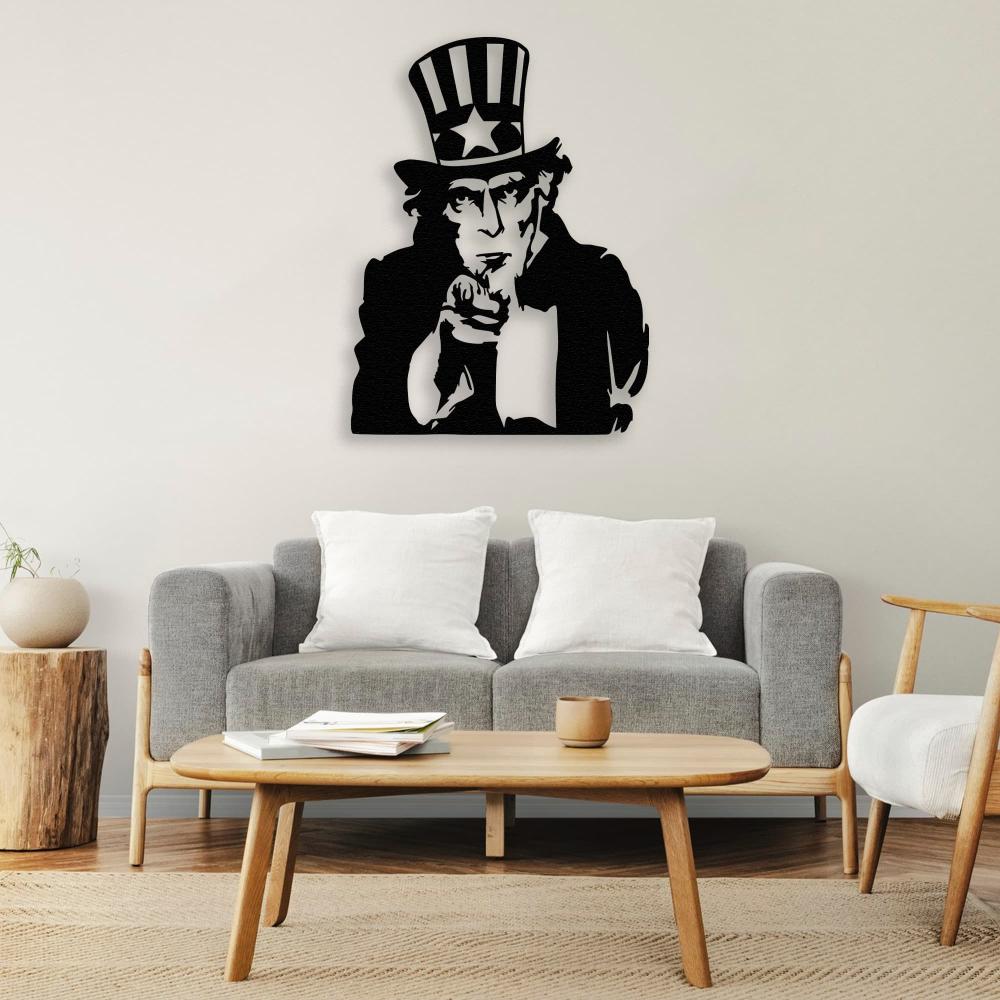 Uncle Sam Metal Wall Art from VITAHOME DESIGN LLC