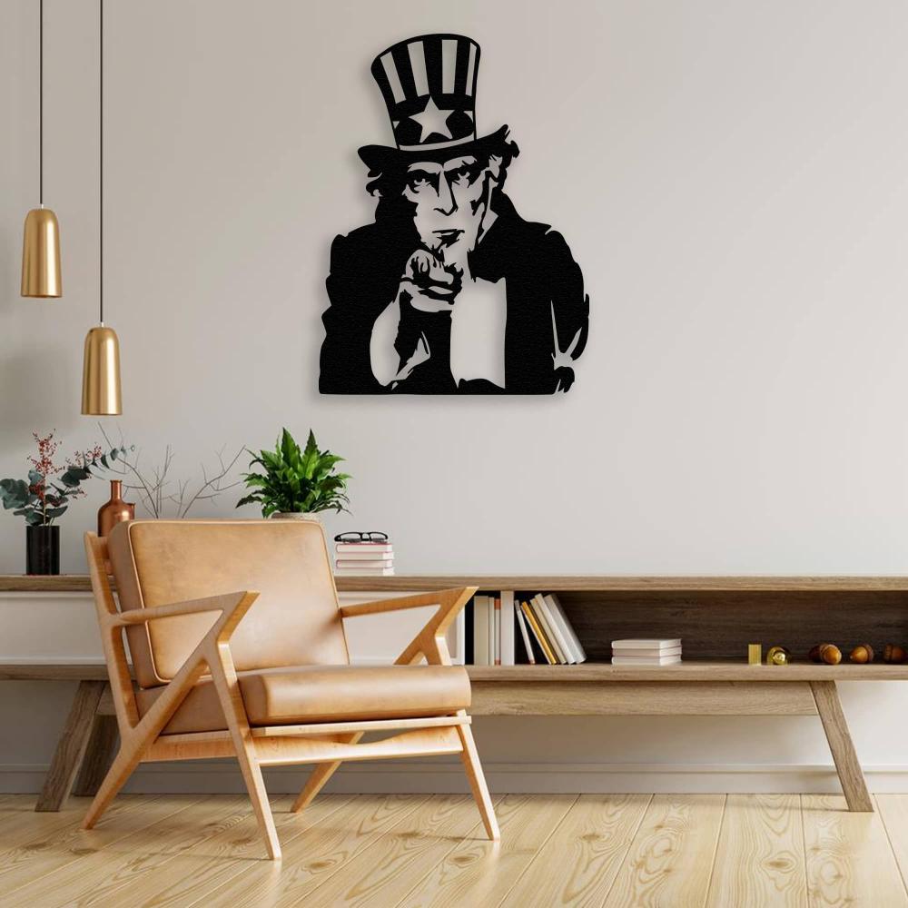 Uncle Sam Metal Wall Art from VITAHOME DESIGN LLC