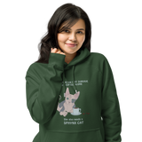 "WOMAN CAN'T SURVIVE ON COFFEE ALONE" ECO HOODIE from ReNewedPet