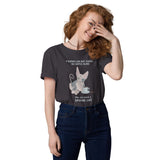 "WOMAN CAN'T SURVIVE ON COFFEE ALONE" WOMAN'S ECO TEE from ReNewedPet