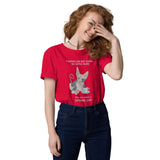 "WOMAN CAN'T SURVIVE ON COFFEE ALONE" WOMAN'S ECO TEE from ReNewedPet