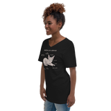 "ANATOMY OF A SPHYNX" WOMAN'S V-NECK TEE from ReNewedPet