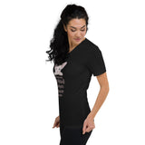 "BEHIND EVERY WOMAN"... SPHYNX V-NECK TEE from ReNewedPet