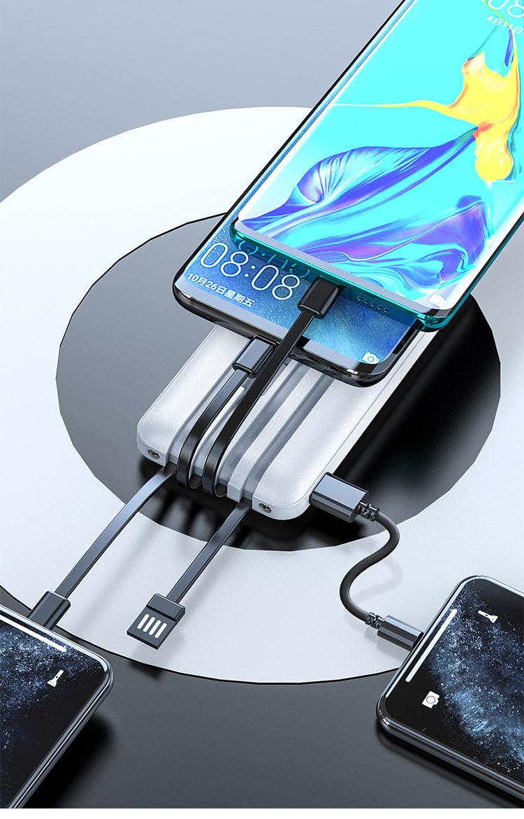Portable Charger 10K mAh 3in1 Cables - Pack of 6 from Mila Lifestyle Accessories