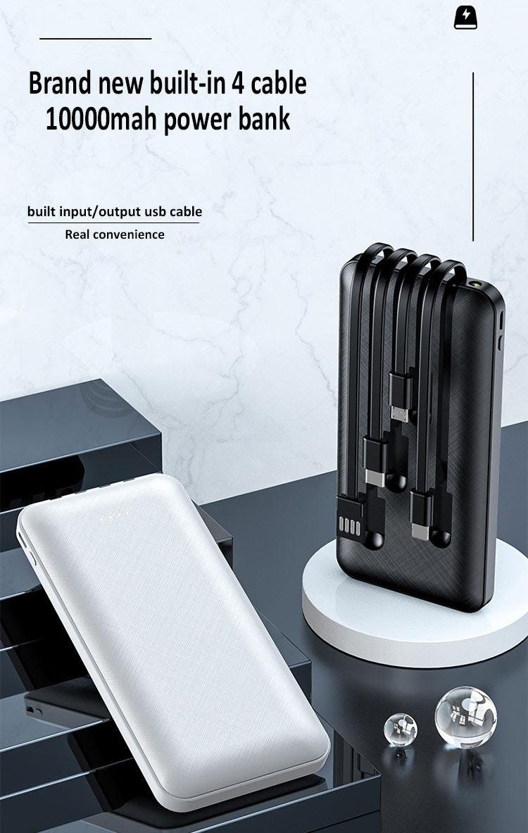Portable Charger 10K mAh 3in1 Cables - Pack of 6 from Mila Lifestyle Accessories