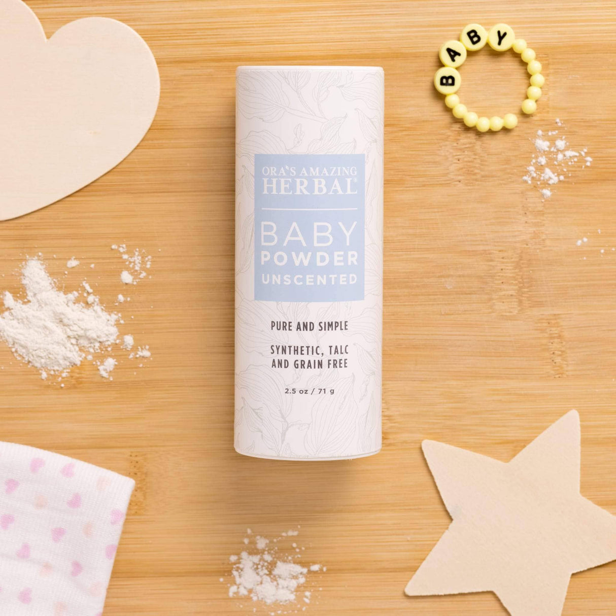 Talc Free Baby Powder, Unscented, Corn Free from Ora's Amazing Herbal