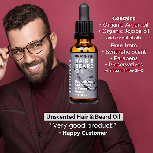 Unscented, Beard and Hair Oil from Ora's Amazing Herbal