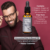 Unscented, Beard and Hair Oil from Ora's Amazing Herbal