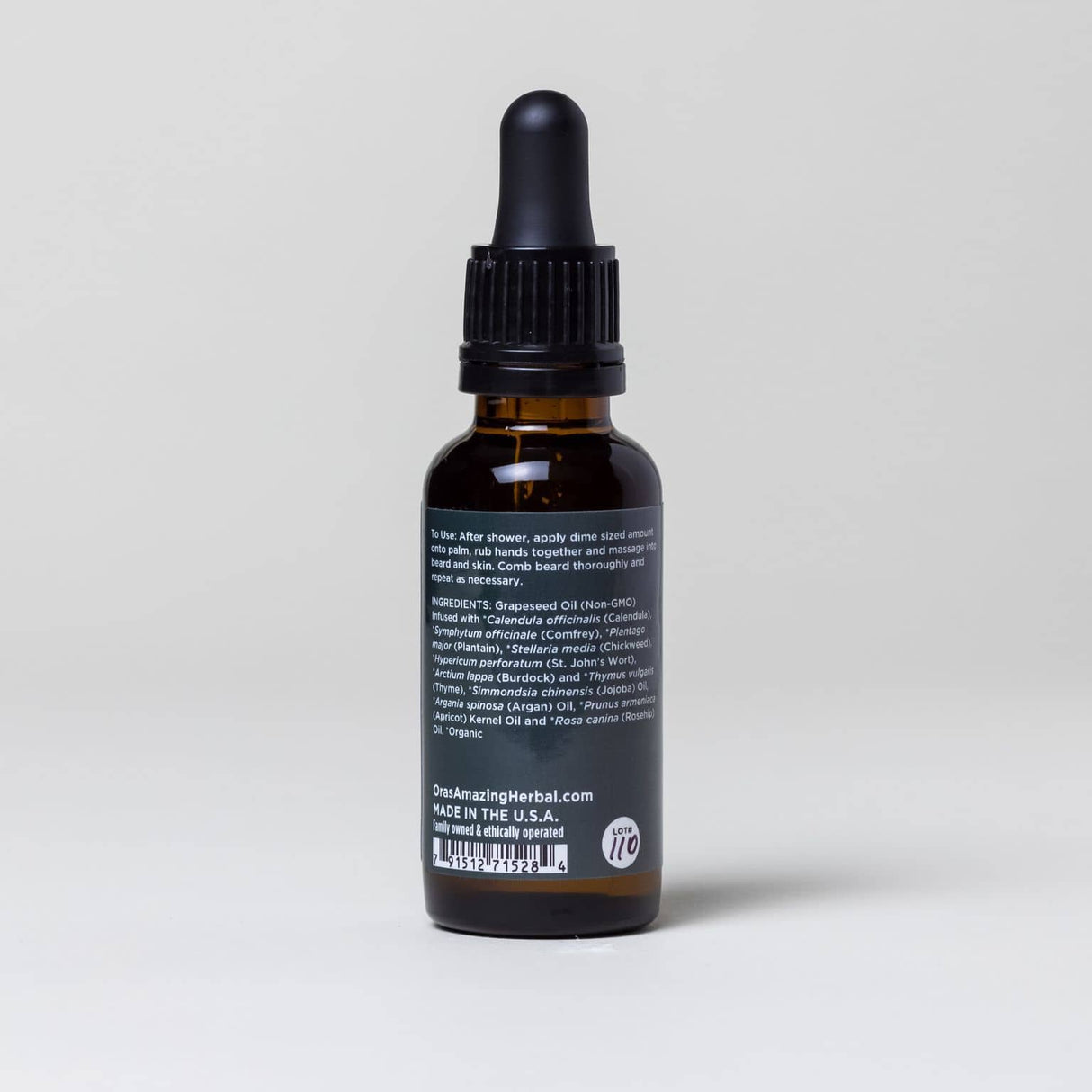 Unscented, Beard and Hair Oil from Ora's Amazing Herbal