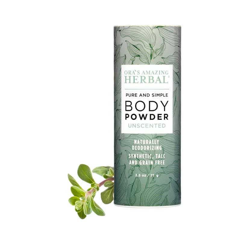 Talc Free Body Powder, Unscented from Ora's Amazing Herbal