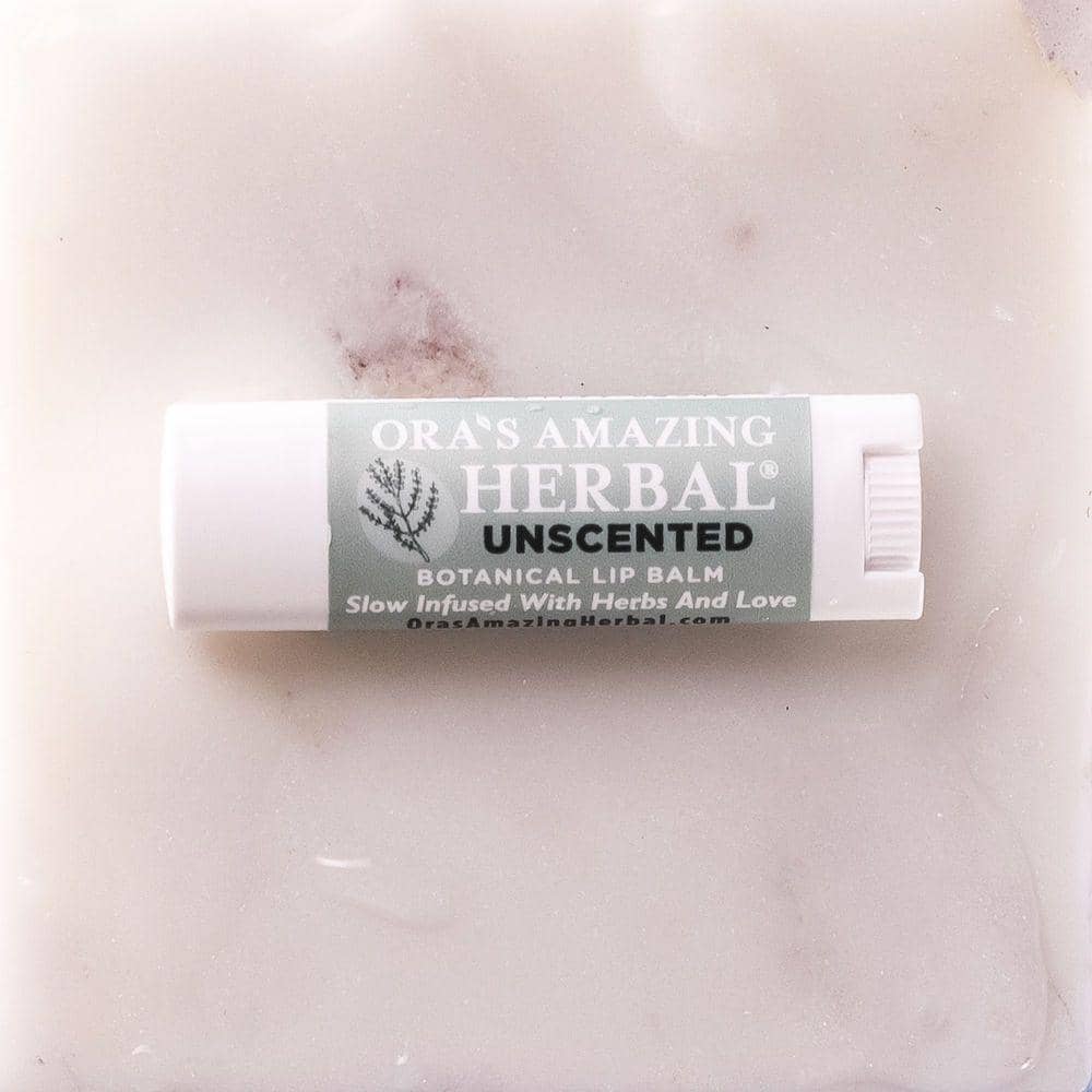 Natural Unscented Lip Balm, Fragrance Free Lip Balm from Ora's Amazing Herbal