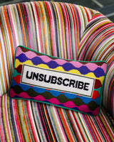 Unsubscribe Needlepoint Pillow from Furbish Studio