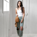 Sling Bag All for American from Lifetime Leather Co.