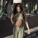 Sling Bag All for American from Lifetime Leather Co.