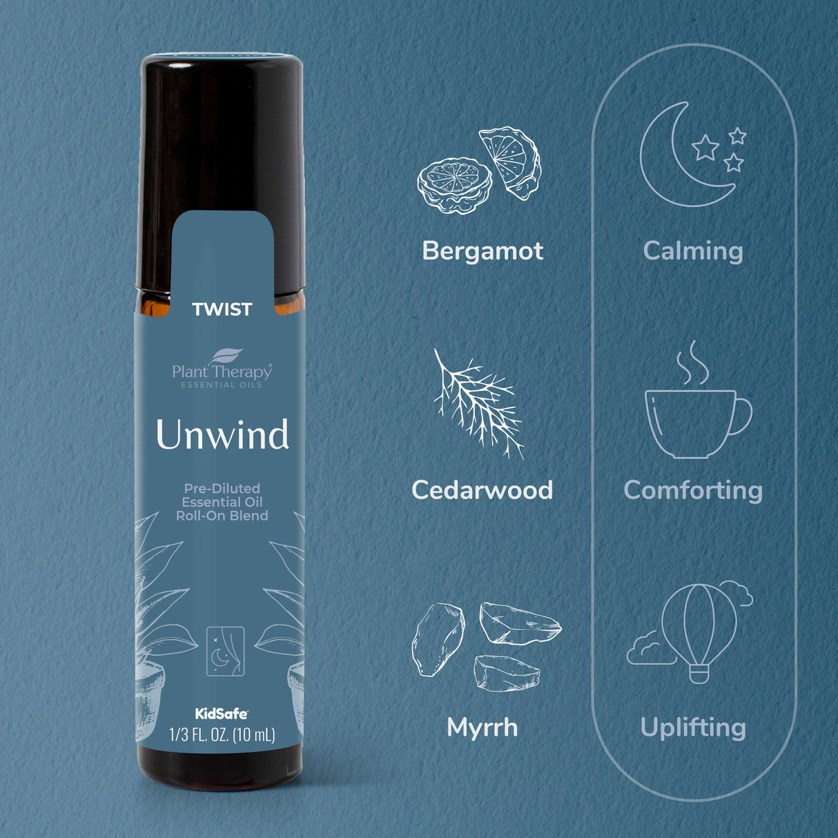 Unwind Pre-Diluted Essential Oil Roll-On from Plant Therapy