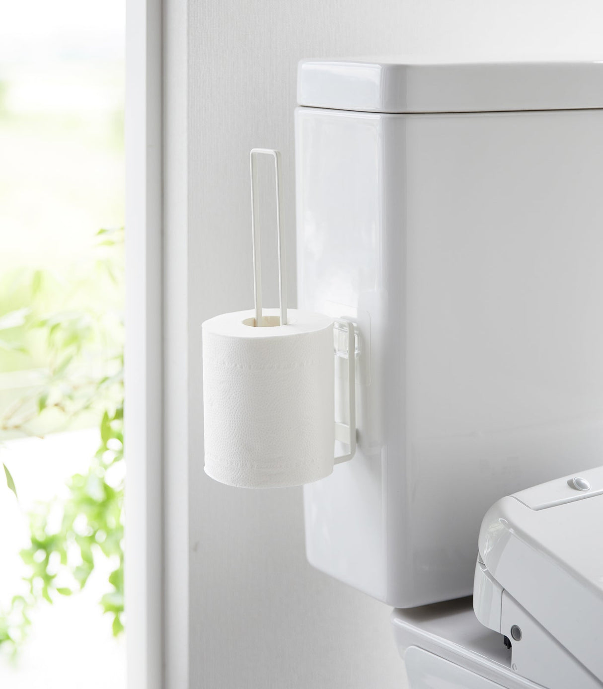 Traceless Adhesive Toilet Paper Holder - Steel from Yamazaki Home