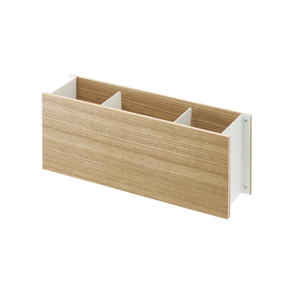 Desk Organizer - Two Sizes - Steel + Wood from Yamazaki Home