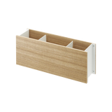 Desk Organizer - Two Sizes - Steel + Wood from Yamazaki Home