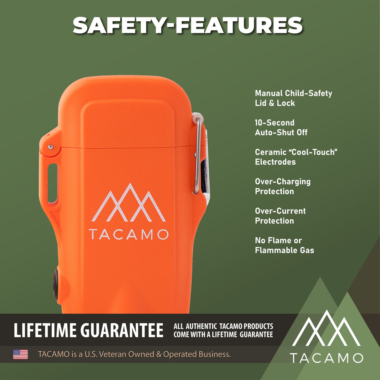 TACAMO H2 Rechargeable Electric Arc Lighter from TITAN Survival