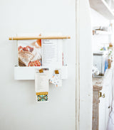 Magnetic Storage Pocket - Steel + Wood from Yamazaki Home