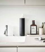 Round Tissue Case - Steel + Wood from Yamazaki Home
