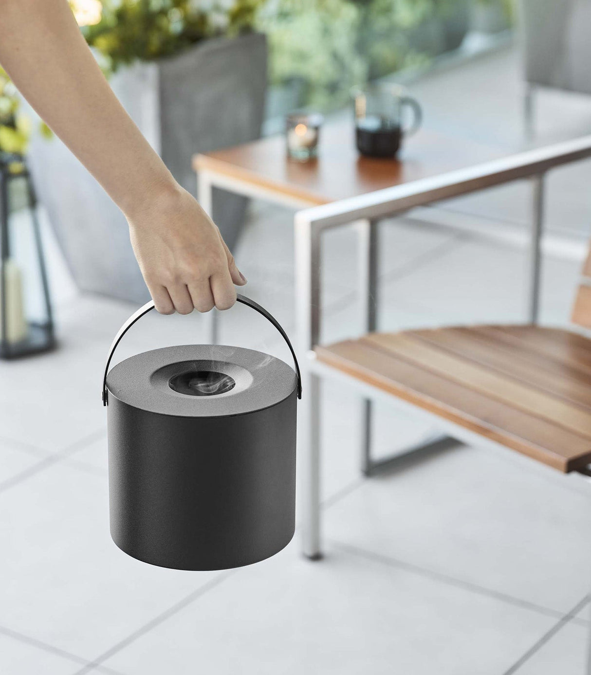 Mosquito Repellant Coil Holder or Storage Case - Steel from Yamazaki Home