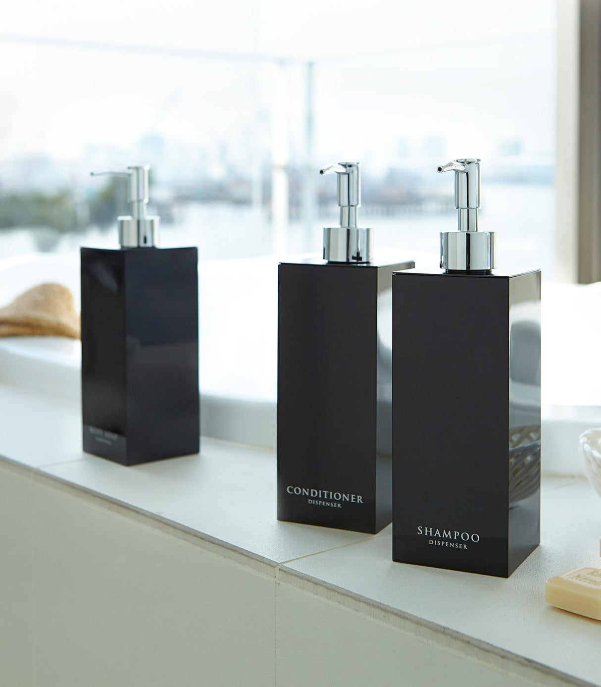 Square Shower Dispenser - Three Styles from Yamazaki Home
