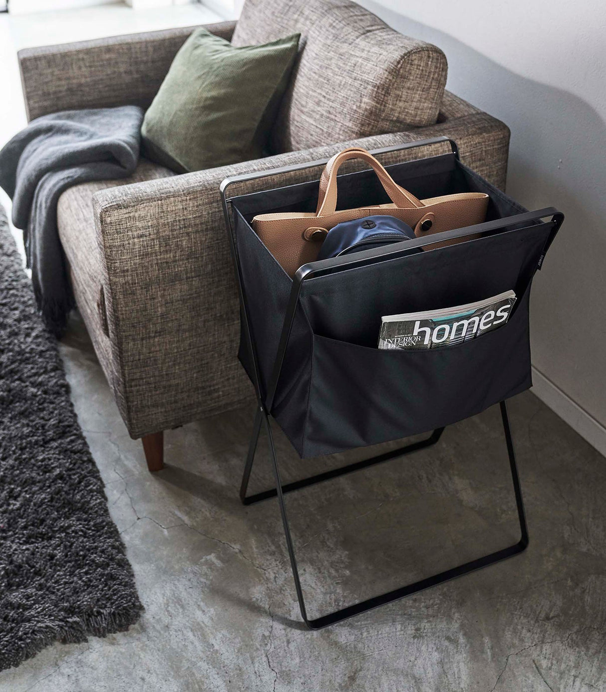 Elevated Laundry Hamper - Steel from Yamazaki Home