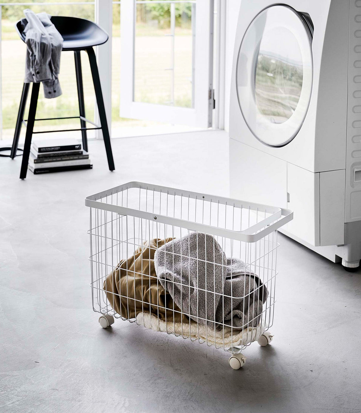 Rolling Wire Basket (14.8" H)  - Steel from Yamazaki Home