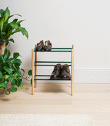 Expandable Shoe Rack (18" H)  - Steel - Forest Green from Yamazaki Home
