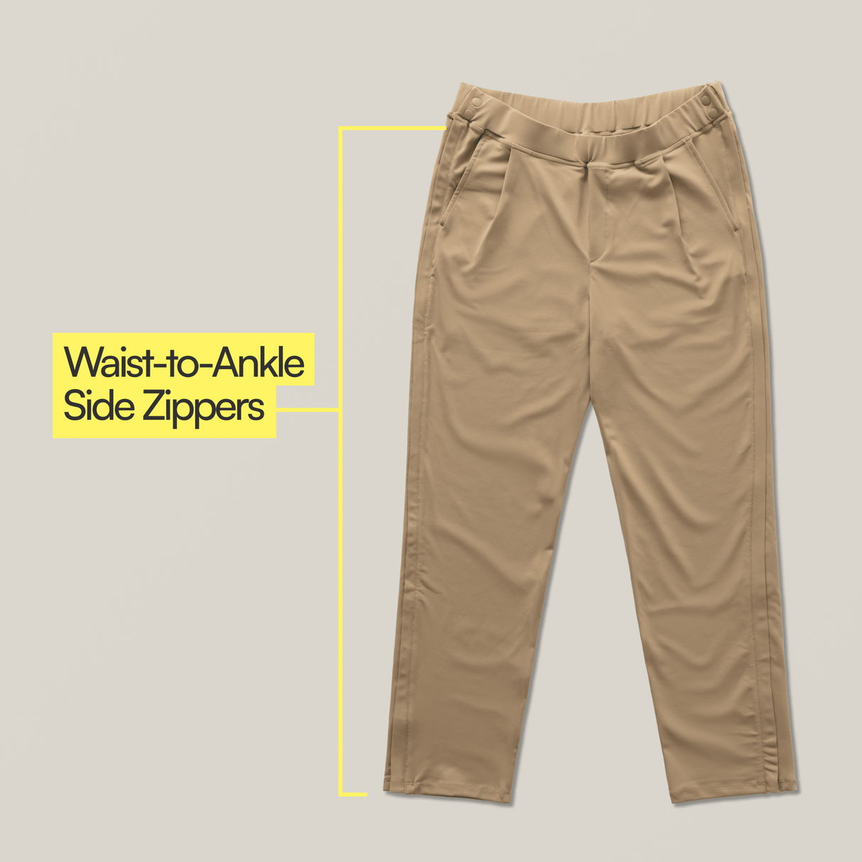Everyday Side-Zip Pants for Men from Joe & Bella