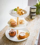 Serving Stand - Steel + Wood from Yamazaki Home