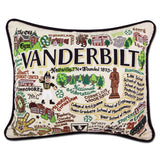 Vanderbilt University Collegiate Hand-Embroidered Pillow from Quirks!