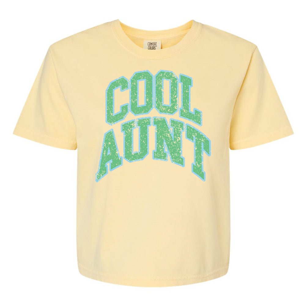 'Varsity Cool Aunt' Boxy T-Shirt from United Monograms