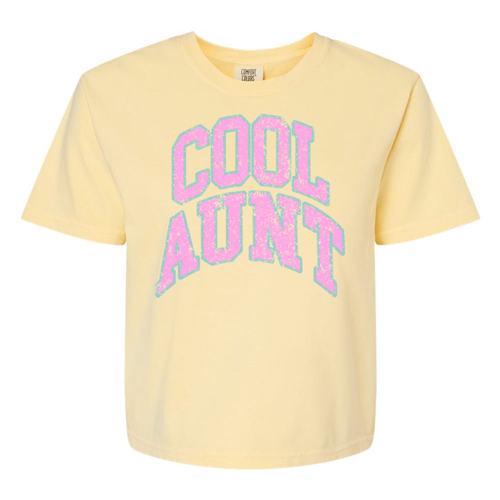 'Varsity Cool Aunt' Boxy T-Shirt from United Monograms