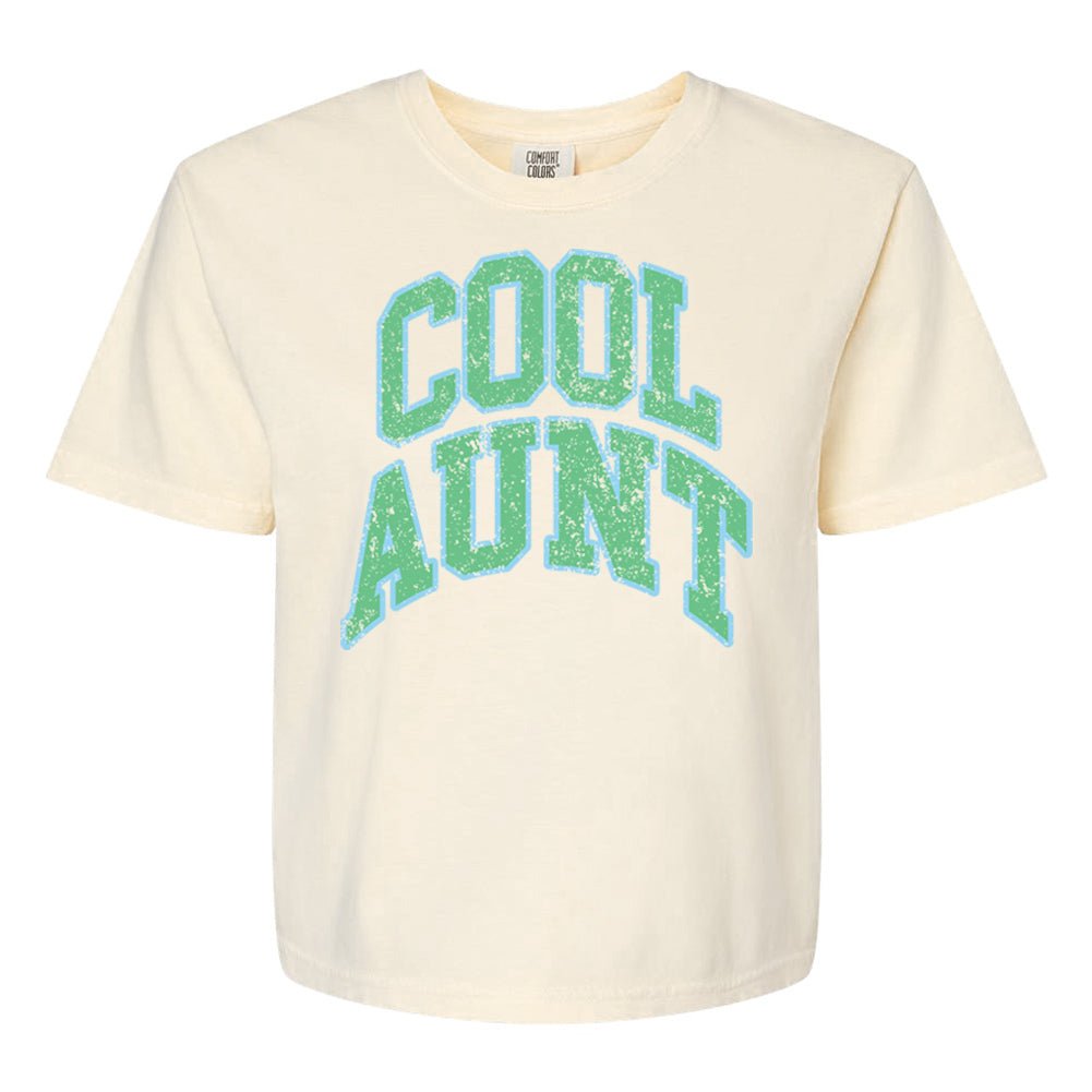 'Varsity Cool Aunt' Boxy T-Shirt from United Monograms