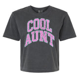 'Varsity Cool Aunt' Boxy T-Shirt from United Monograms