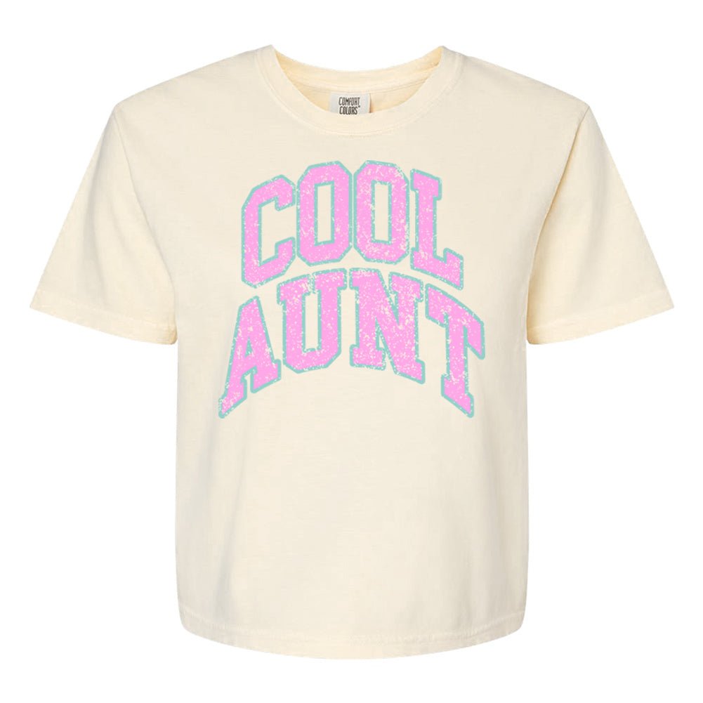 'Varsity Cool Aunt' Boxy T-Shirt from United Monograms