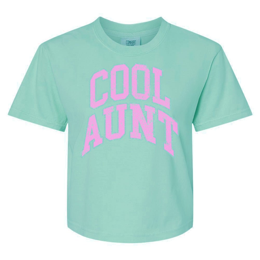 'Varsity Cool Aunt' Boxy T-Shirt from United Monograms